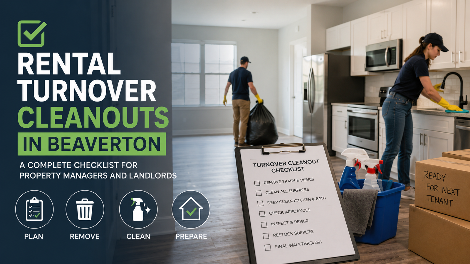 Rental Turnover Cleanouts in Beaverton: A Complete Checklist for Property Managers and Landlords